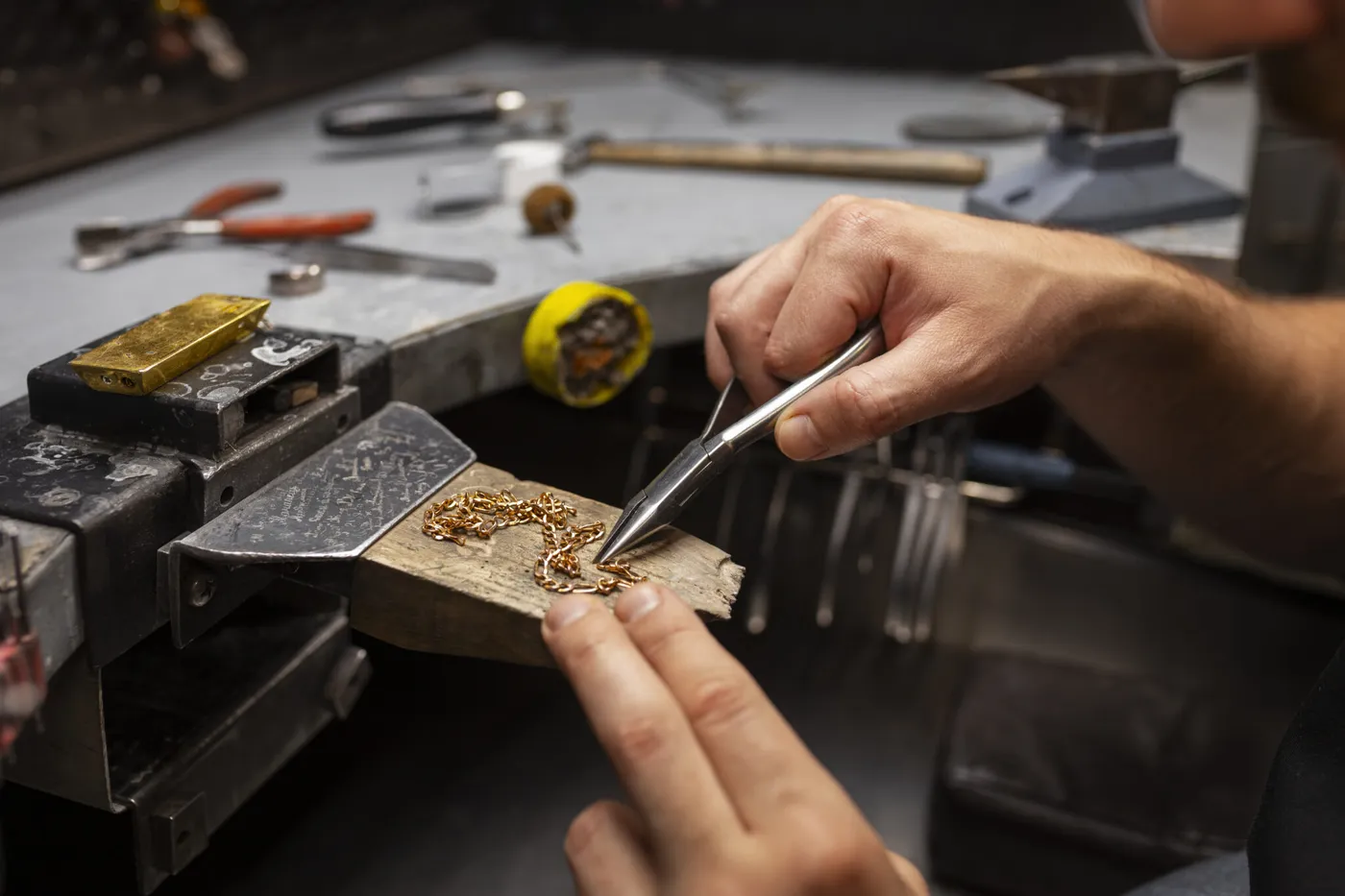 Detail of jewellery craftsmanship